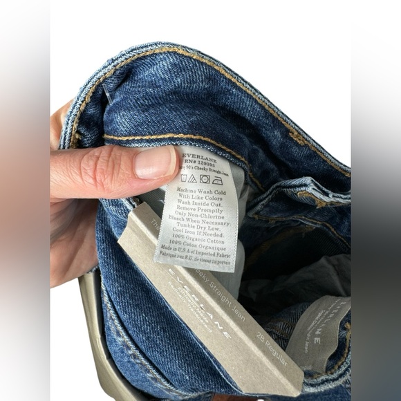 Everlane | NWT The Curvy 90’s Cheeky Straight Jean in Mid Blue 28 - Picture 8 of 9